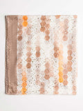 Textured fabric with abstract pattern on a white background