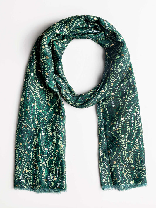 Paisley Mulberry Silk Scarf