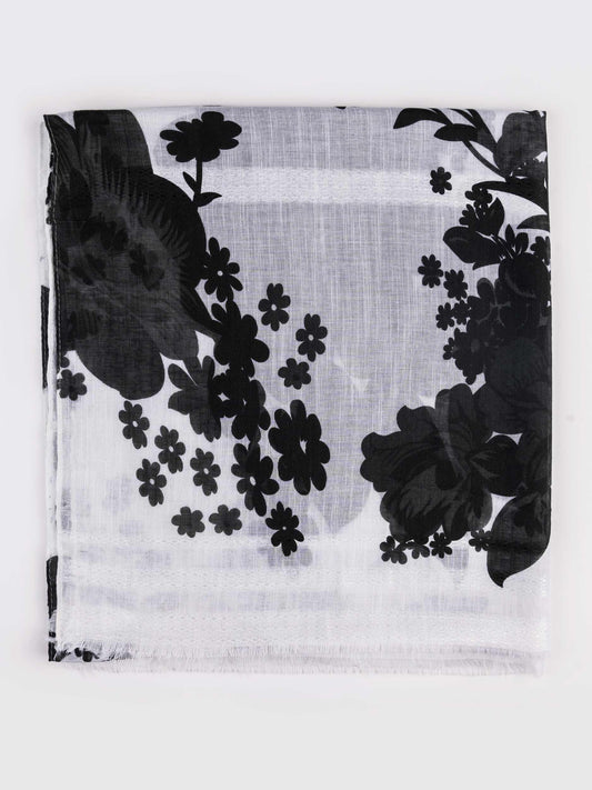 Geometric Mulberry Silk Scarf