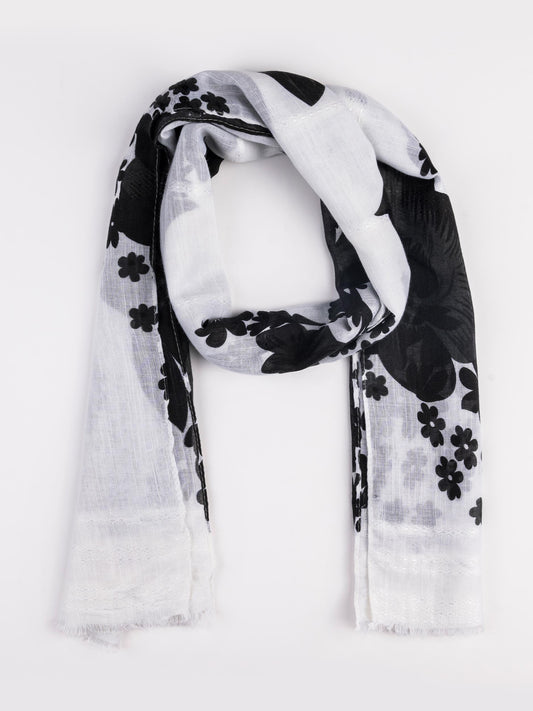 Geometric Mulberry Silk Scarf